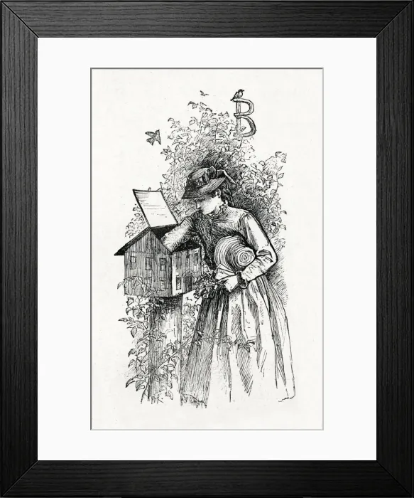 Framed Print : Little Women - Beth checking the postbox Framed Print : Little Women - Beth checking the postbox
