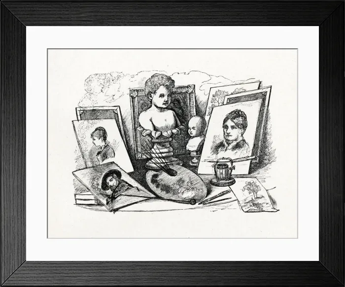 Framed Print : Little Women - Amys attempts at Art Framed Print : Little Women - Amys attempts at Art
