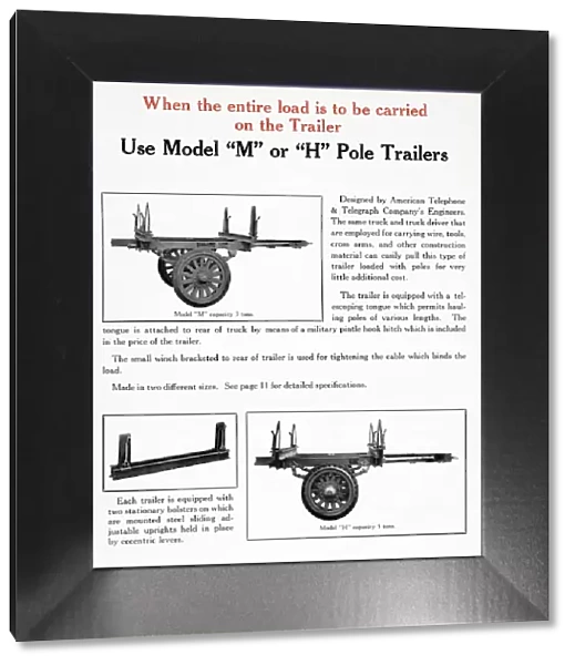 Model M or H Pole Trailers and accessories