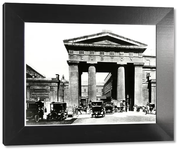 Euston Arch, entrance to the station, London