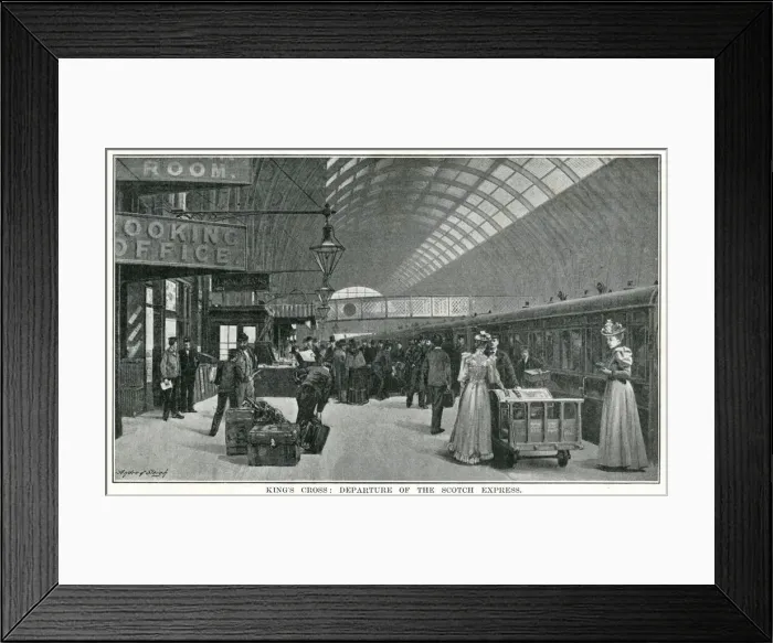 Framed Print : Kings Cross, departure of the Scotch Express