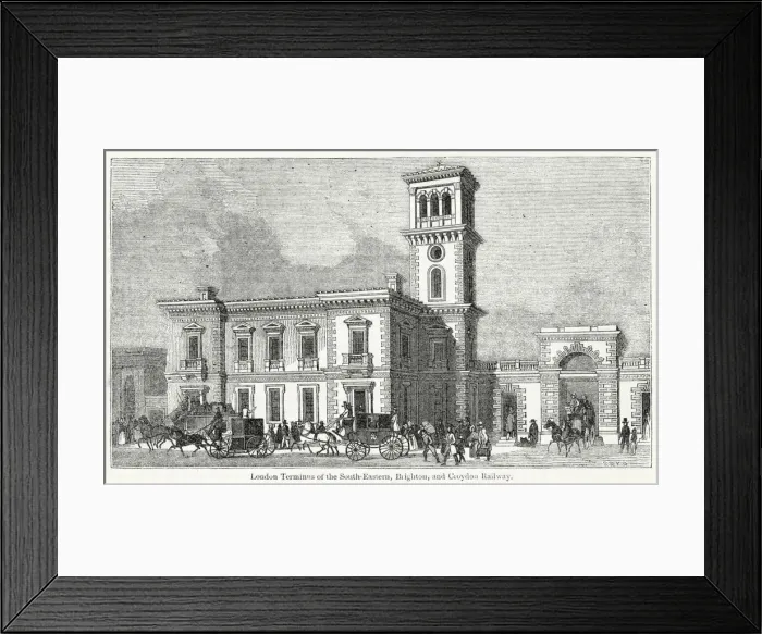 Framed Print : London Bridge, terminus 1843 Framed Print : London Bridge, terminus 1843