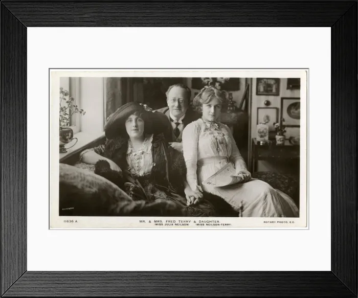 Framed Print : Fred Terry, Julia Neilson and Phylis Neilson-Terry Framed Print : Fred Terry, Julia Neilson and Phylis Neilson-Terry