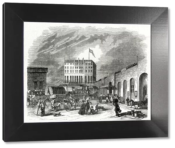 Paddington, Great Western Railway Station, London 1843