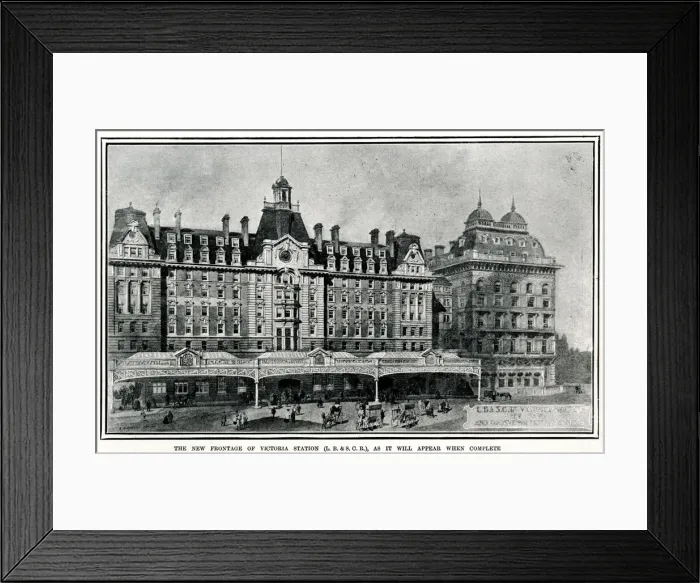 Framed Print : Victoria Railway Station, London 1904 Framed Print : Victoria Railway Station, London 1904