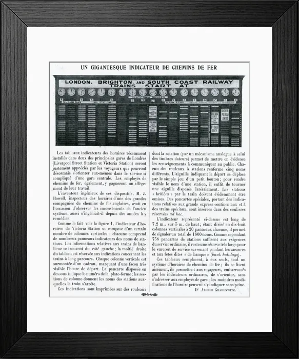 Framed Print : Indicator Board - Victoria Station - London Framed Print : Indicator Board - Victoria Station - London