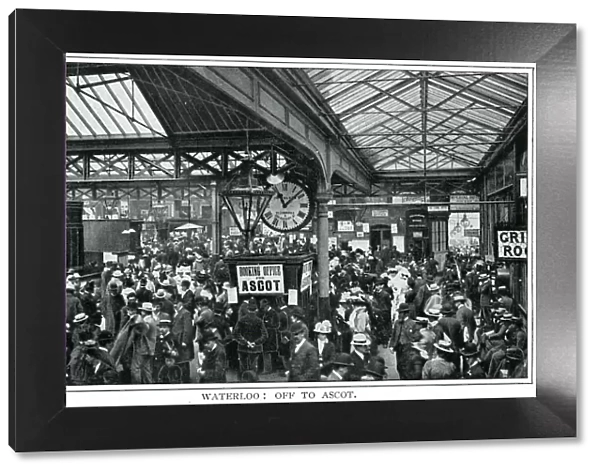 Waterloo Railway Station, London 1900