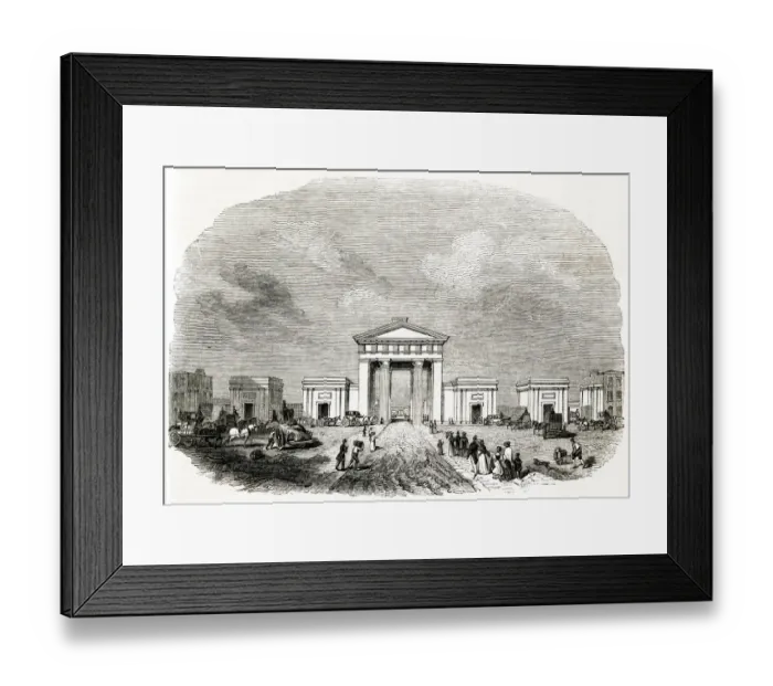 Framed Print : The entrance Portico - Euston Station - London Framed Print : The entrance Portico - Euston Station - London
