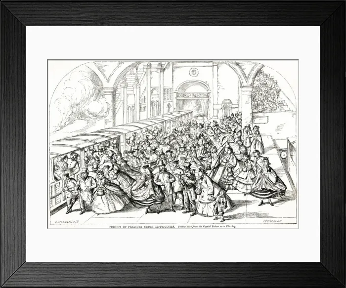 Framed Print : Crystal Palace Railway Station, London 1862 Framed Print : Crystal Palace Railway Station, London 1862