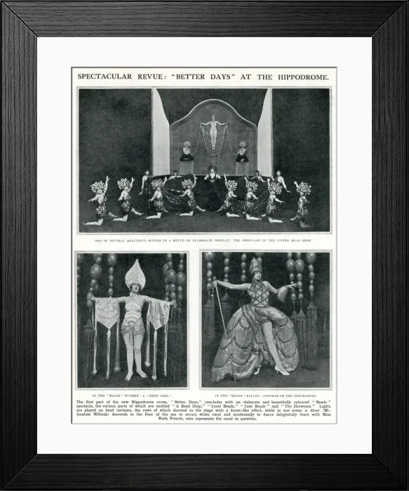 Framed Print : Better Days at the London Hippodrome Framed Print : Better Days at the London Hippodrome