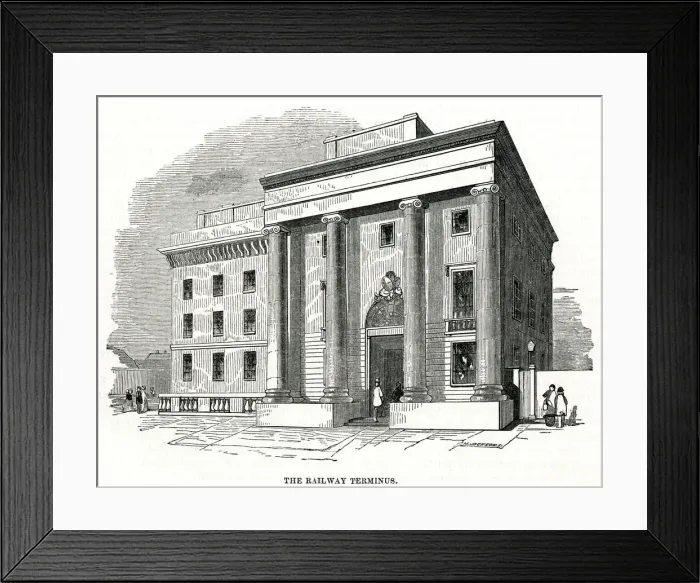 Framed Print : Birmingham Railway Terminus 1852 Framed Print : Birmingham Railway Terminus 1852