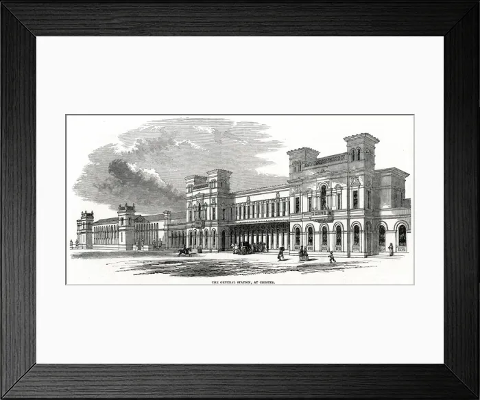 Framed Print : Chester and Holyhead railway 1848 Framed Print : Chester and Holyhead railway 1848