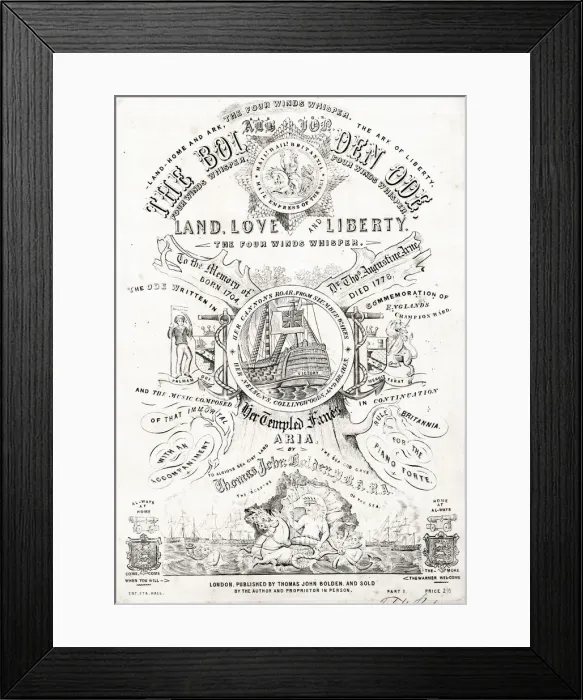 Framed Print : Music cover, The Bolden Ode Framed Print : Music cover, The Bolden Ode