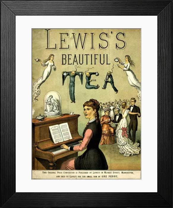 Framed Print : Music cover, Lewiss Beautiful Tea, Waltz Framed Print : Music cover, Lewiss Beautiful Tea, Waltz