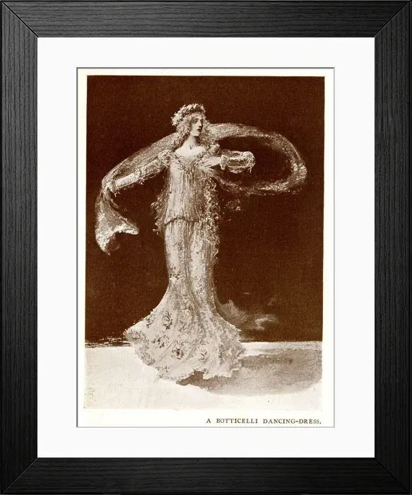 Framed Print : A Botticelli dancing dress Framed Print : A Botticelli dancing dress