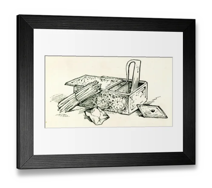 Framed Print : Tinder Box, before matches were widely used Framed Print : Tinder Box, before matches were widely used