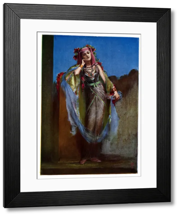 Framed Print : An Egyptian Dancer