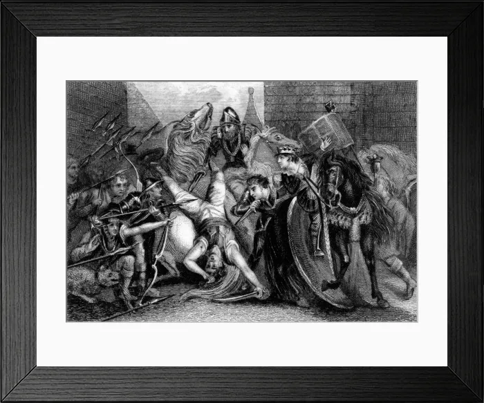 Framed Print : Death of Wat Tyler Framed Print : Death of Wat Tyler