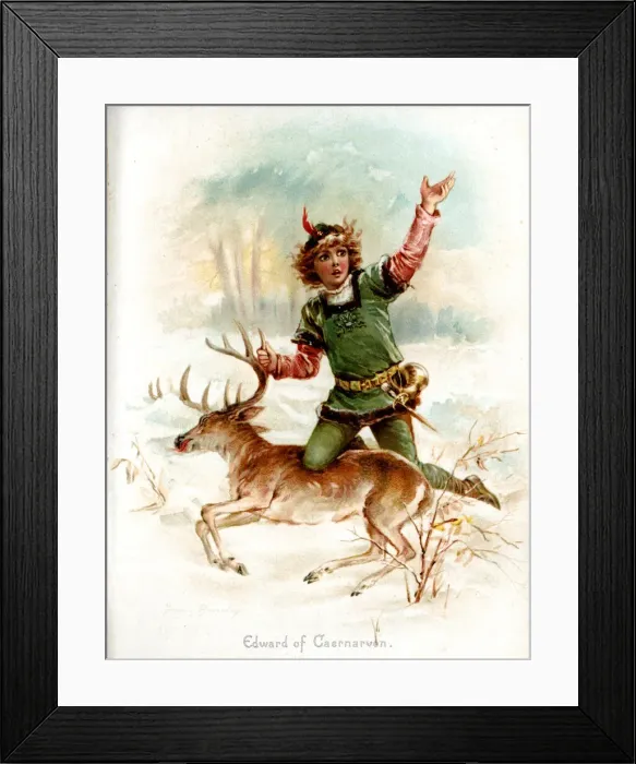 Framed Print : Edward of Caernarvon (King Edward II of England) Framed Print : Edward of Caernarvon (King Edward II of England)