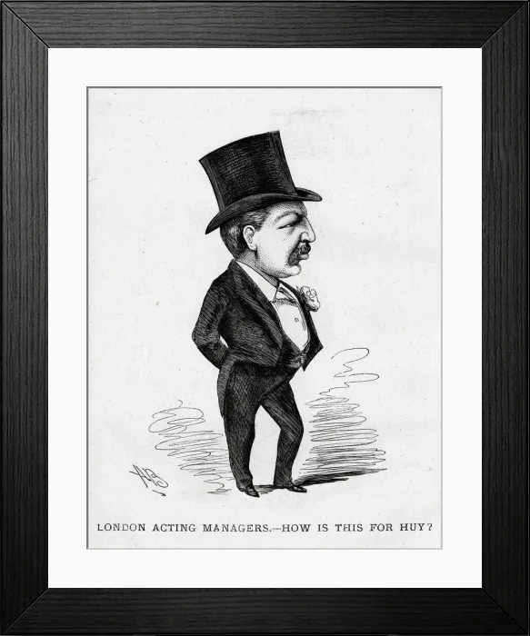 Framed Print : Cartoon, Acting Manager of a London Theatre Framed Print : Cartoon, Acting Manager of a London Theatre