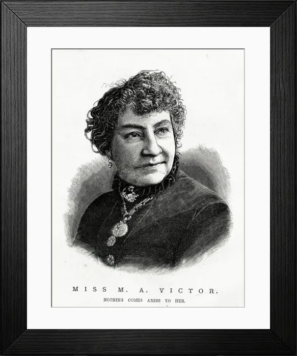 Framed Print : Portrait, Miss Mary A Victor, Nothing Comes Amiss to Her Framed Print : Portrait, Miss Mary A Victor, Nothing Comes Amiss to Her