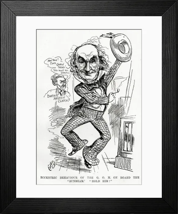 Framed Print : Cartoon, Eccentric Behaviour of the GOM Framed Print : Cartoon, Eccentric Behaviour of the GOM