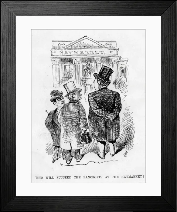 Framed Print : Cartoon, Haymarket Theatre, London Framed Print : Cartoon, Haymarket Theatre, London