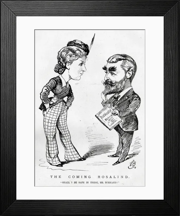 Framed Print : Cartoon, The Coming Rosalind Framed Print : Cartoon, The Coming Rosalind