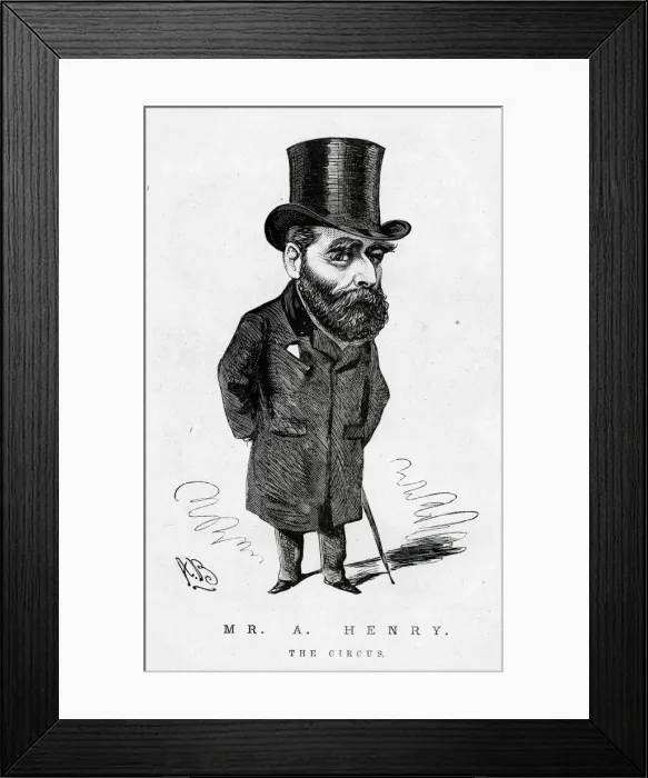 Framed Print : Portrait, Mr A Henry, The Circus Framed Print : Portrait, Mr A Henry, The Circus