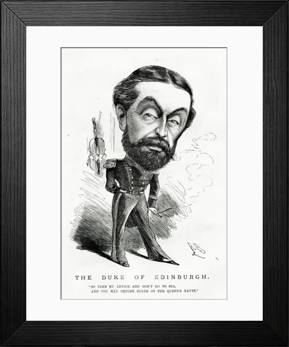 Framed Print : Cartoon, The Duke of Edinburgh Framed Print : Cartoon, The Duke of Edinburgh