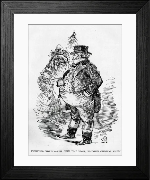 Framed Print : Cartoon, Victimised Citizen Framed Print : Cartoon, Victimised Citizen