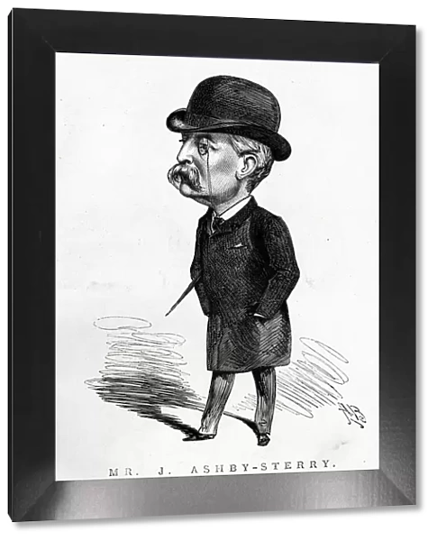 Cartoon, Mr J Ashby-Sterry, poet, novelist and journalist