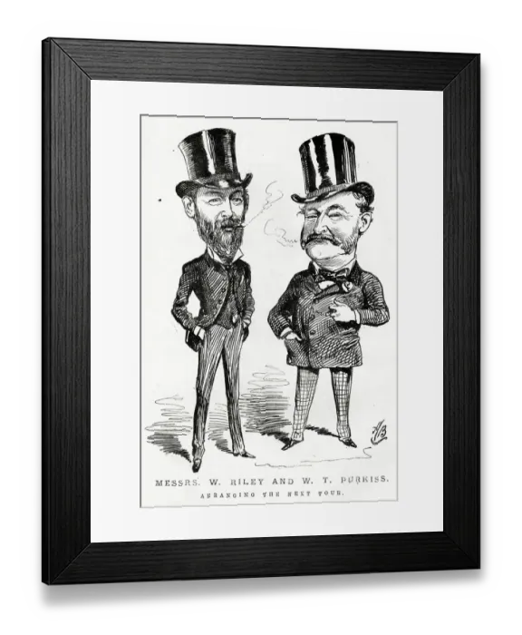 Framed Print : Cartoon, Messrs W Riley and W T Purkiss Framed Print : Cartoon, Messrs W Riley and W T Purkiss