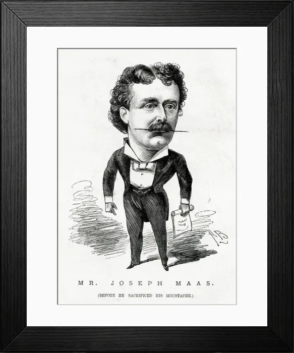 Framed Print : Cartoon, Mr Joseph Ms, English tenor singer Framed Print : Cartoon, Mr Joseph Ms, English tenor singer
