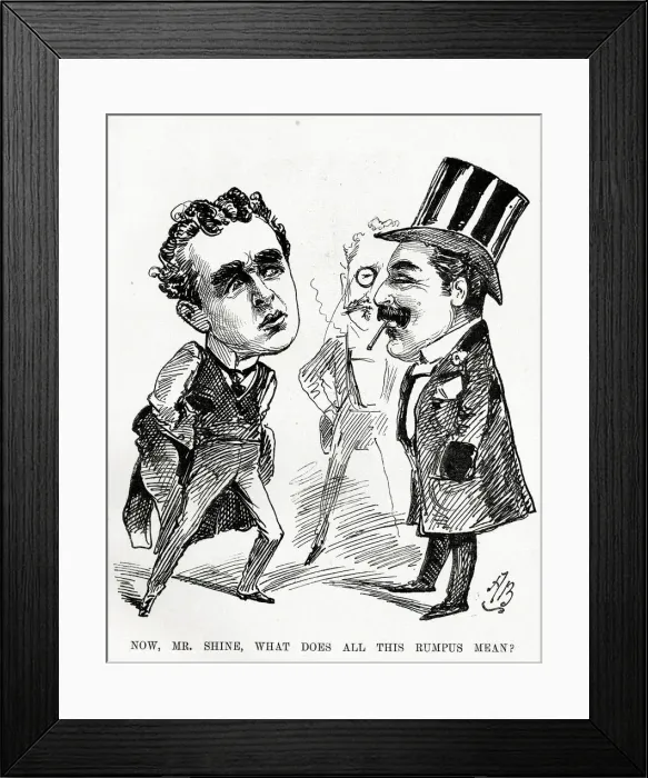 Framed Print : Cartoon, J L Shine, director of the Gaiety Theatre Framed Print : Cartoon, J L Shine, director of the Gaiety Theatre