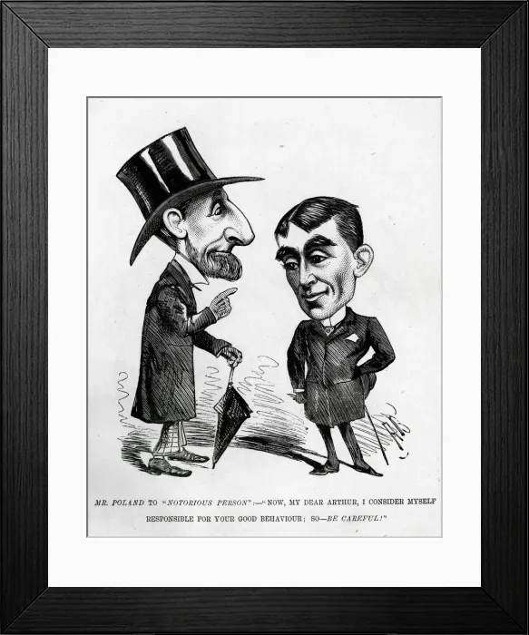 Framed Print : Cartoon, Mr Poland to Notorious Person Framed Print : Cartoon, Mr Poland to Notorious Person