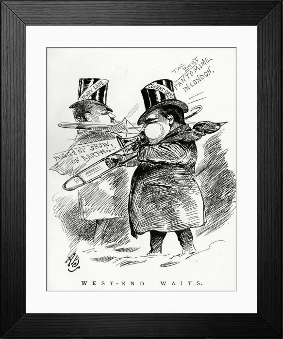 Framed Print : Cartoon, West-End Waits Framed Print : Cartoon, West-End Waits