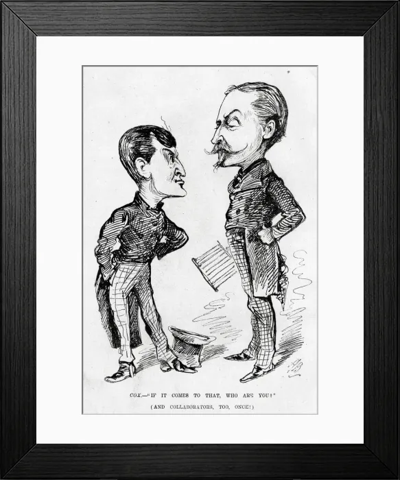 Framed Print : Cartoon, If it comes to that, who are you Framed Print : Cartoon, If it comes to that, who are you