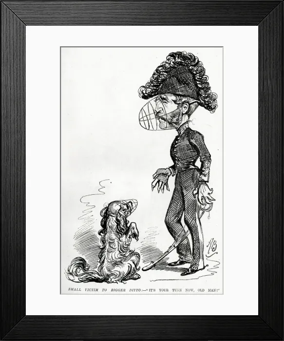 Framed Print : Cartoon, Its your turn now, old man Framed Print : Cartoon, Its your turn now, old man
