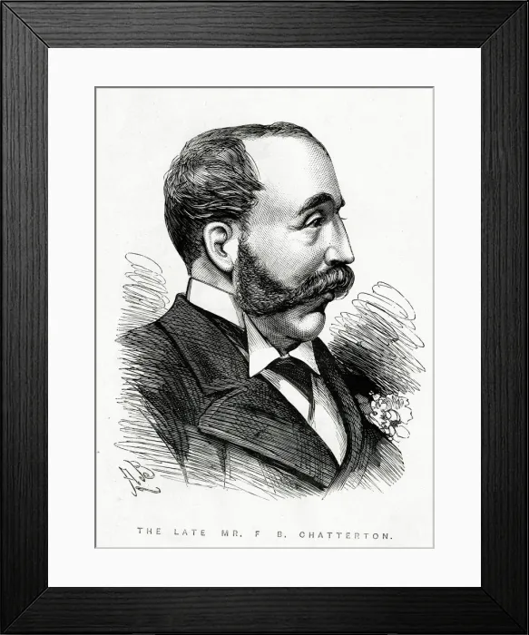 Framed Print : Portrait, The Late Mr F B Chatterton Framed Print : Portrait, The Late Mr F B Chatterton