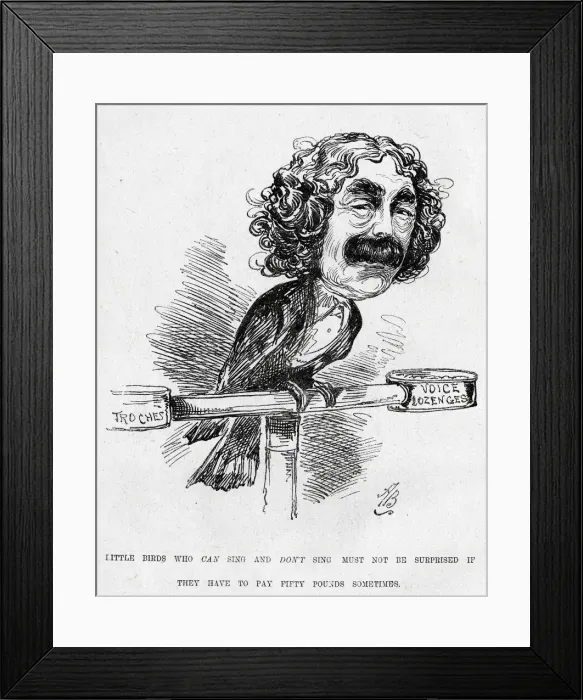 Framed Print : Cartoon, Little birds who can sing Framed Print : Cartoon, Little birds who can sing