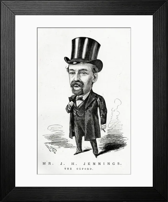 Framed Print : Cartoon portrait, Mr J H Jennings, The Oxford Framed Print : Cartoon portrait, Mr J H Jennings, The Oxford