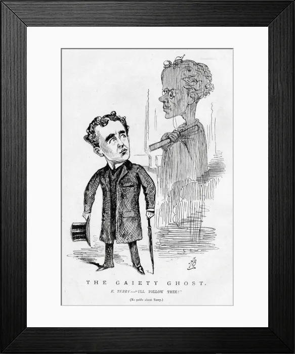 Framed Print : Cartoon, The Gaiety Ghost Framed Print : Cartoon, The Gaiety Ghost