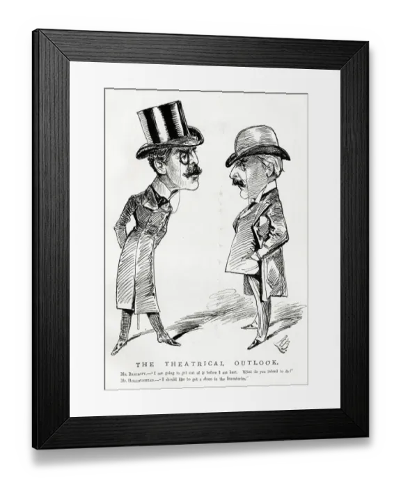 Framed Print : Cartoon, The Theatrical Outlook Framed Print : Cartoon, The Theatrical Outlook