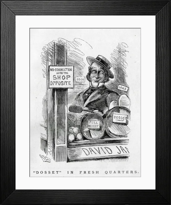 Framed Print : Cartoon, Dosset in Fresh Quarters Framed Print : Cartoon, Dosset in Fresh Quarters