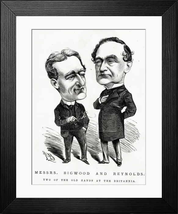 Framed Print : Cartoon, Messrs Bigwood and Reynolds Framed Print : Cartoon, Messrs Bigwood and Reynolds
