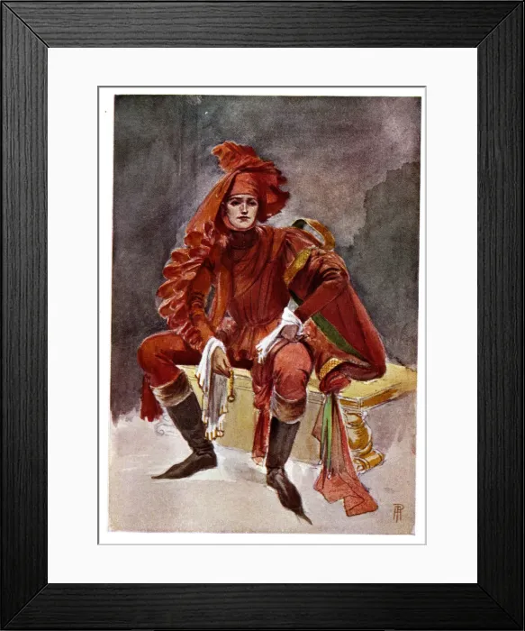 Framed Print : Fourteenth century German student Framed Print : Fourteenth century German student