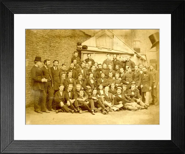 Framed Print : Group photo, men in Liverpool Framed Print : Group photo, men in Liverpool