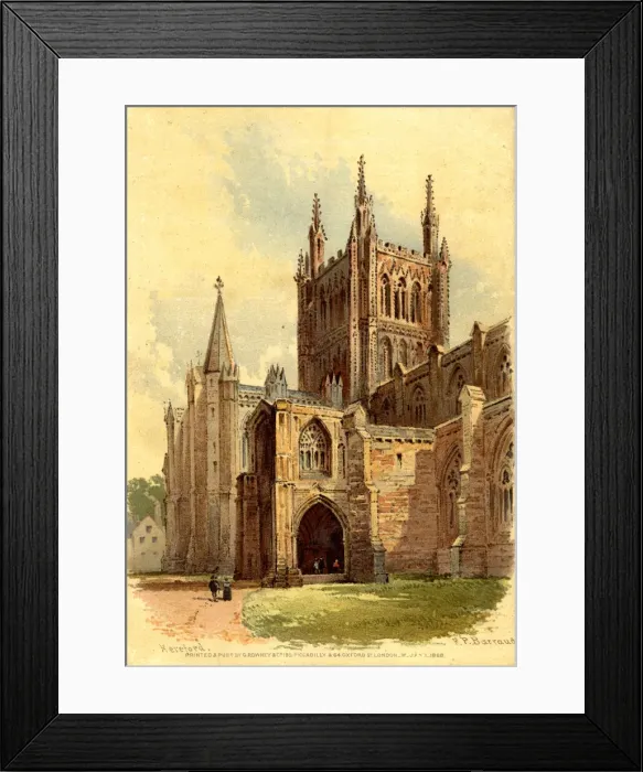 Framed Print : Hereford Cathedral, Hereford, Herefordshire Framed Print : Hereford Cathedral, Hereford, Herefordshire