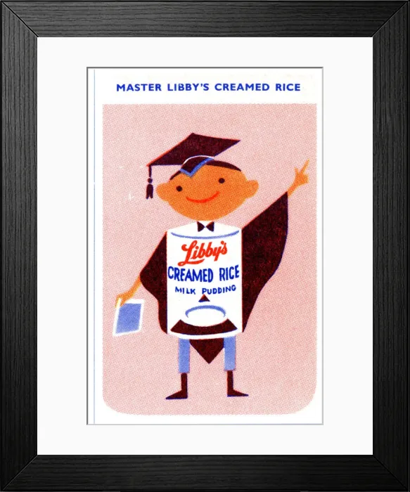 Framed Print : Master Libbys Creamed Rice Milk Pudding Framed Print : Master Libbys Creamed Rice Milk Pudding
